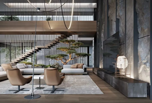 Sanhai, service de design d'intérieur de villa de luxe moderne, architecture personnalisée professionnelle, consultant en rendu 3D, plan d'étage - Product Image 3