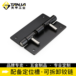 Bisagra de mariposa de acero inoxidable con resorte elástico de 180 grados para puertas y ventanas, herrajes K256, acabado negro y plateado - Product Image 5