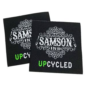 Étiquettes de col de vêtement coupées à la droite, étiquettes tissées douces personnalisées pour les marques de vêtements - Product Image 3