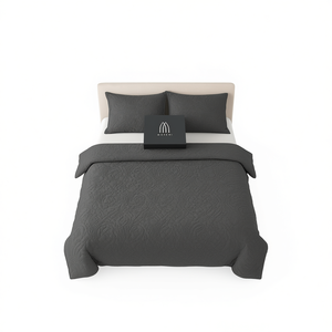 MANEMI Copriletto Classico Ricamato Estivo di Metà Stagione con 1 o 2 Federe, Varie Misure, Lavabile, per Uso Domestico - Product Image 1