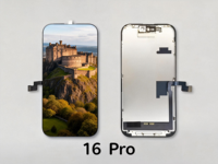 Layar Sentuh OLED Fleksibel 11-16 Pro Max, Suku Cadang Pengganti Layar Asli dengan Garansi 1 Tahun
