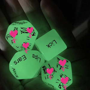 A grandezza naturale tutti i dadi di Design sesso erotico divertente amore dadi giocattoli del sesso per adulti Noctilucent festa gioia gioco di coppie - Product Image 3
