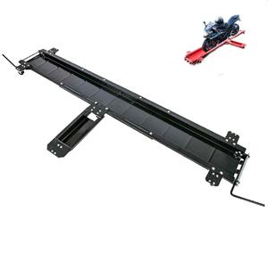 Chariot de moto en acier robuste, capacité de 1250 lb, couleur rouge/noire - Product Image 1