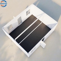 Maisons préfabriquées pliantes WinFair China, type « Granny Flat », conteneurs 2 chambres pour espace créatif/bureau de chantier