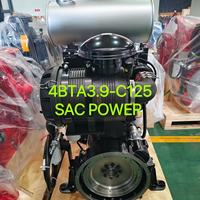 Motor Diésel DCEC Cummins 4BT Original 4BTA3.9-C125 de 97KW 2500RPM con Sistema de Refrigeración por Radiador para Bomba de Agua
