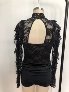 Body da Danza per <span class=keywords><strong>Bambina</strong></span> Personalizzato Bianco e Nero con Gonnellino e Mutandine in Nylon/Spandex Opaco, Abbigliamento da Allenamento per <span class=keywords><strong>Ballerine</strong></span> - Product Image 3