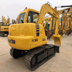 Komatsu-Excavadora de orugas antigua de 6 toneladas, máquina excavadora de orugas de segunda mano en Shanghai, China, a la venta, PC 60 60-7, PC60 - Product Image 3
