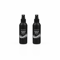 Botella de Spray de Plástico HDPE Vacía de 150 ml, Ecológica, Recargable, Negra Mate, Atomizador de Niebla Fina para Tónico Facial y Cuidado Corporal