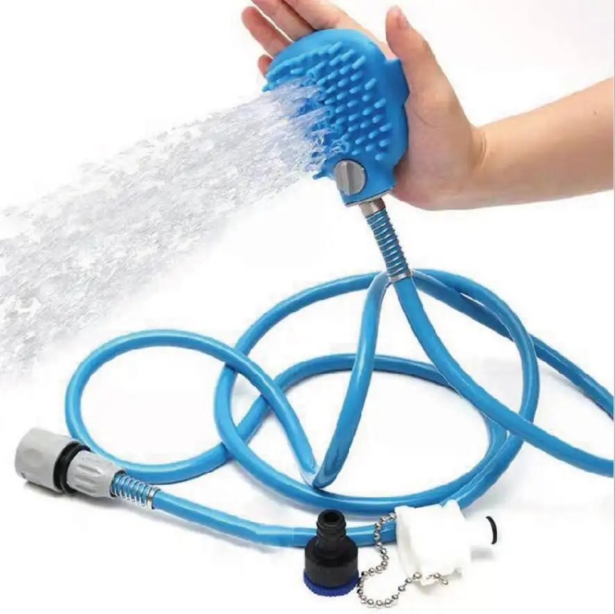 Brosse de bain pour chien et chat, peigne pour chiens, toilettage et soins pour chiens, fournitures de sécurité en Silicone souple, accessoires pour animaux de compagnie, produits pour animaux de compagnie