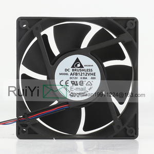 Delta 24V 48V DC 12V 0.90A AC EC 12038 120x120x38MM 12CM Server Chassis <strong>Double</strong> Ball High air Capacity AFB1212VHE-R00 Cooling Fan - Product Image 2
