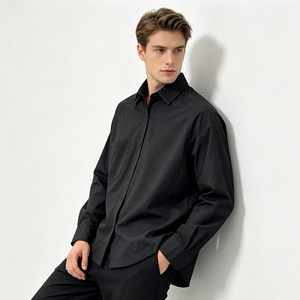 Chemise-veste de travail japonaise surdimensionnée 100% coton avec ourlet à cordon réglable, style streetwear décontracté - Product Image 6