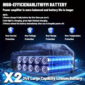 Tosaerba in pronta consegna, molto venduti, per piccoli giardini domestici, multifunzionali, portatili, silenziosi e senza fili. - Product Image 3