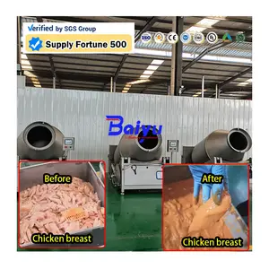Commercial Meat Marinator With Vaccum Commercial Meat Processing Fish Marinator Chicken Meat Vacuum Tumbler Marinator Machines