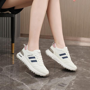 2025 femmes blanc unique chaussures décontractées pour l'automne petite taille loisirs sport baskets maille Surface respirant chaussures de marche - Product Image 4
