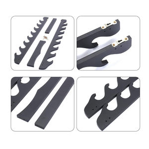 Support d'épée de samouraï noir pour <span class=keywords><strong>Katana</strong></span> Wakizashi épée flûte cannes à pêche support mural à 8 niveaux support d'épée d'affichage mural - Product Image 5