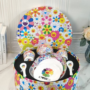 Service de table en porcelaine de luxe japonaise, 10 pièces, ensemble de tasses, assiettes, mugs, assiettes - Product Image 2