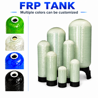 Réservoir en PRV Vert Clair pour Usage Industriel, Pré-filtre, Système de Circulation et de Purification de l'Eau, Capacité 250L-10000L, Vente en Gros Usine