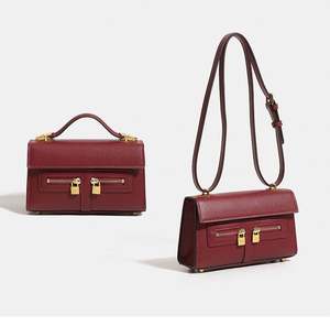 Bolso de Moda para Mujer, Diseño Retro de Alta Gama, con Cierre de Cremallera y Múltiples Bolsillos, en Poliéster, Estilo Nicho, Combinable con Todo, Pequeño y Cuadrado - Product Image 1