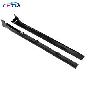 本田思域10号FC1 FC5 FC6 Si FC3 FC4 FK4 FK7 FK8 R 2016-2021型光泽黑色防抱死制动系统碳外观汽车侧保险杠裙 - Product Image 4