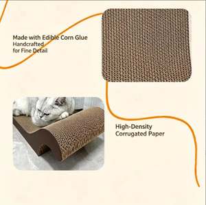 <span class=keywords><strong>Griffoir</strong></span> pour <span class=keywords><strong>chat</strong></span> en carton ondulé, chaise longue, planche à griffer et lit, avec coussin nid d'abeille, protection anti-déchets pour canapé et meubles, fournitures pour animaux de compagnie - Product Image 6