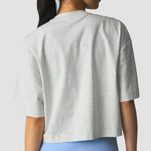 เสื้อครอปท็อปผู้หญิงขายส่งสำหรับฤดูร้อน แขนสั้น ระบายอากาศ แห้งเร็ว กันยับ รับทำโลโก้ตามสั่ง มีบริการขายส่งจำนวนมาก - Product Image 6