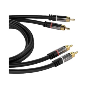 Câble coaxial RCA mâle-mâle CableDirect 3m - Câble audio stéréo - Qualité sonore impeccable et résistant aux chocs - Pour caissons de basses, amplificateurs, maison - Product Image 4