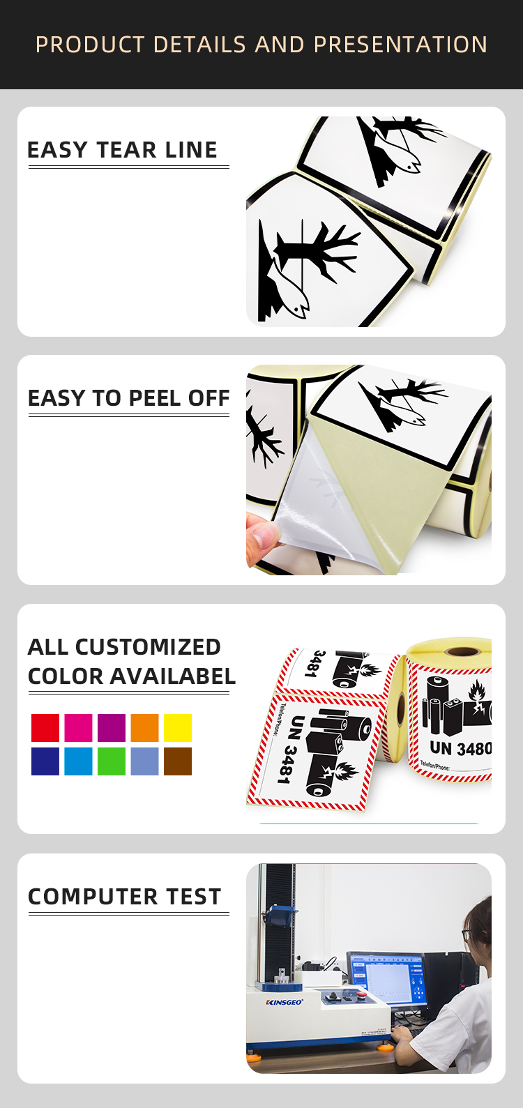 Easy-to-use tear and printe well