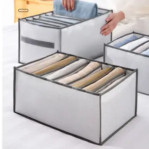 Closet Organizer For Jeans Pants Storage Box With Compartments Cabinet Drawers Divider Organizer Wardrobe Clothes Organizer