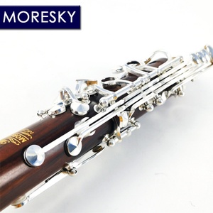 MORESKY Clarinette en bois de Mopane/Roes, accordage en Do, 18 clés, plaqué argent MC6812 - Product Image 2