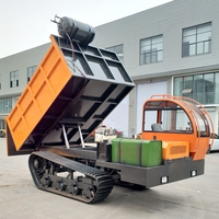 3-Tonnen-Landwirtschafts-Gummiketten-Dumper mit Frontlader, Motor und Pumpe für Erdarbeiten und Straßentransport
