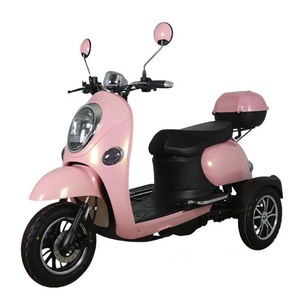 Electric Tricycle Scooter <b>2</b> Seater 100 200 Kg Weight Capacity <b>Passenger</b> Use White - Product Image 2