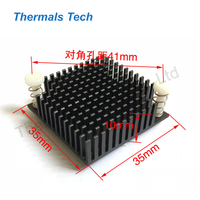 Juego de chips de puente Norte para CPU de ordenador, disipador de calor de perfil extruido con tamaño de 40,5x40,5x11mm