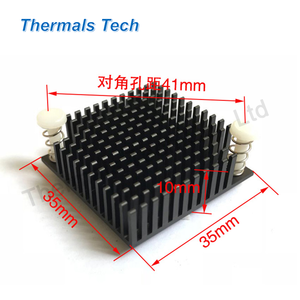Juego de chips de puente Norte para CPU de ordenador, disipador de calor de perfil extruido con tamaño de 40,5x40,5x11mm - Product Image 4
