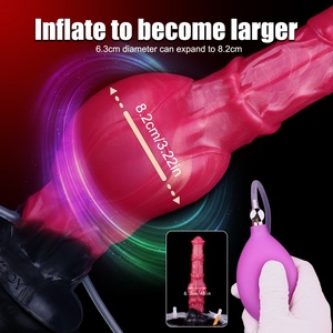 Inflatable Ejaculation Anal Plug With Dog Knot <b>Dildo</b> Vagina Stimulation Squirting Penis Erotic Adult Sexy Adult Toy - Product Image 6