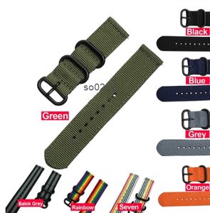 Bracelet de sport en nylon tissé pour <span class=keywords><strong>Samsung</strong></span> <span class=keywords><strong>Galaxy</strong></span> <span class=keywords><strong>Gear</strong></span> S3 <span class=keywords><strong>S2</strong></span> bandes classiques Amazfit 18mm 24mm 22mm 20mm bande de tissu - Product Image 2