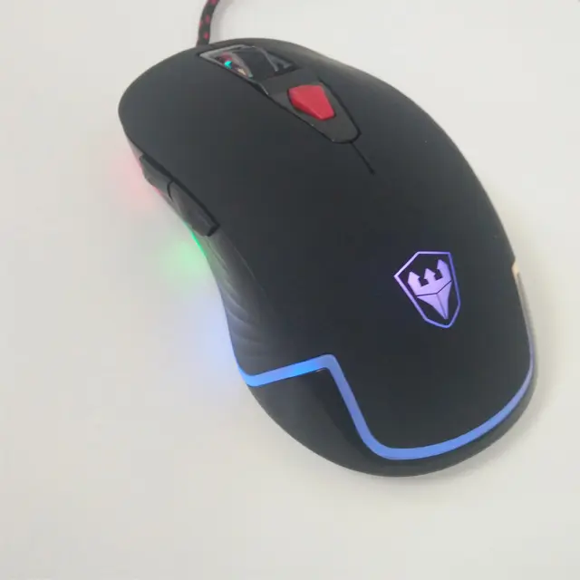 SATE- Factory Wholesale 3200 DPI 6 Buttons LED Gaming Mouse USB Wired Professional Gaming mouse for Pro Gamer A-94