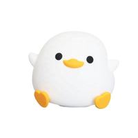 Lampe de nuit LED tactile en silicone en forme de canard pour la chambre de bébé, lumière de nuit LED sûre pour bébé avec silicone souple