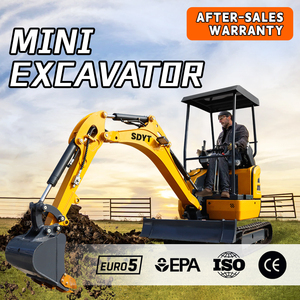 Envío Gratuito, Mini Excavadora con Motor Personalizado, Excavadora de Orugas de 2.5 Toneladas para Uso Agrícola y de Jardinería, Garantía de Un Año - Product Image 1