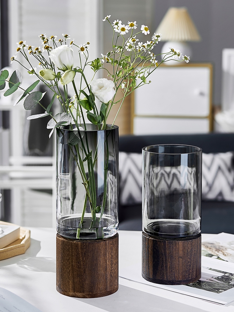 Factory Produced Wholesale Table Blown Recycled Glass Vase