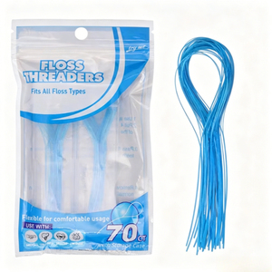 Hilo Dental Ortodóntico para Brackets, Herramienta de Limpieza Interdental Premium, Extremo Rígido para Puentes e Implantes Ck2276 - Product Image 1