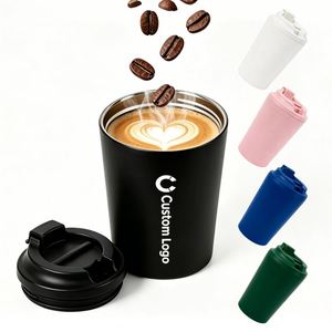 Colorful Stainless Steel Double Wall Vacuum Coffee <b>Cup</b> <b>with</b> <b>Straw</b> Lid Gift Thermos for Birthday Corporate Presents - Product Image 2