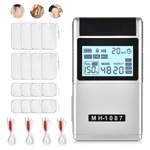 48-modus MH-1087 Vierkanaals <span class=keywords><strong>TENS</strong></span> Fysiotherapie-instrument Timingcontrole Acupuntmassage Nekspierstimulator USB Oplaadbaar - Product Image 4
