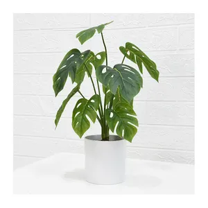 GS-GBXPZ033-2 실내 상록 장식 몬스터 deliciosa 식물 플라스틱 가짜 식물 인공 나무 인공 몬스터
