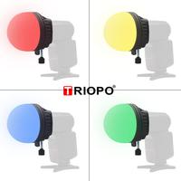 TRIOPO TR-07 MagDome Filtre de couleur Réflecteur Diffuseur nid d'abeille Boule Accessoires photo Kits pour remplacement de flash GODOX YONGNUO
