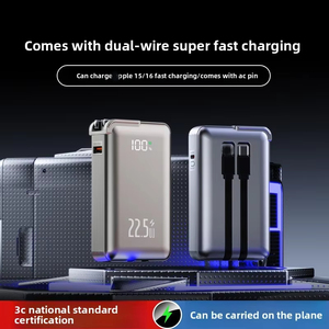 Producto <span class=keywords><strong>de</strong></span> Tendencia 2026, Banco <span class=keywords><strong>de</strong></span> Energía <span class=keywords><strong>de</strong></span> 10000mAh, Cargador <span class=keywords><strong>de</strong></span> Pared AC PD <span class=keywords><strong>de</strong></span> 22.5W, Cables Integrados, Cargador Portátil <span class=keywords><strong>de</strong></span> Emergencia para Viajes - Product Image 3
