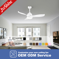 Ventilateur de plafond 1stshine avec lames ABS, télécommande, éclairage LED, économe en énergie, innovant, durable, pour décoration intérieure, excellent vendeur