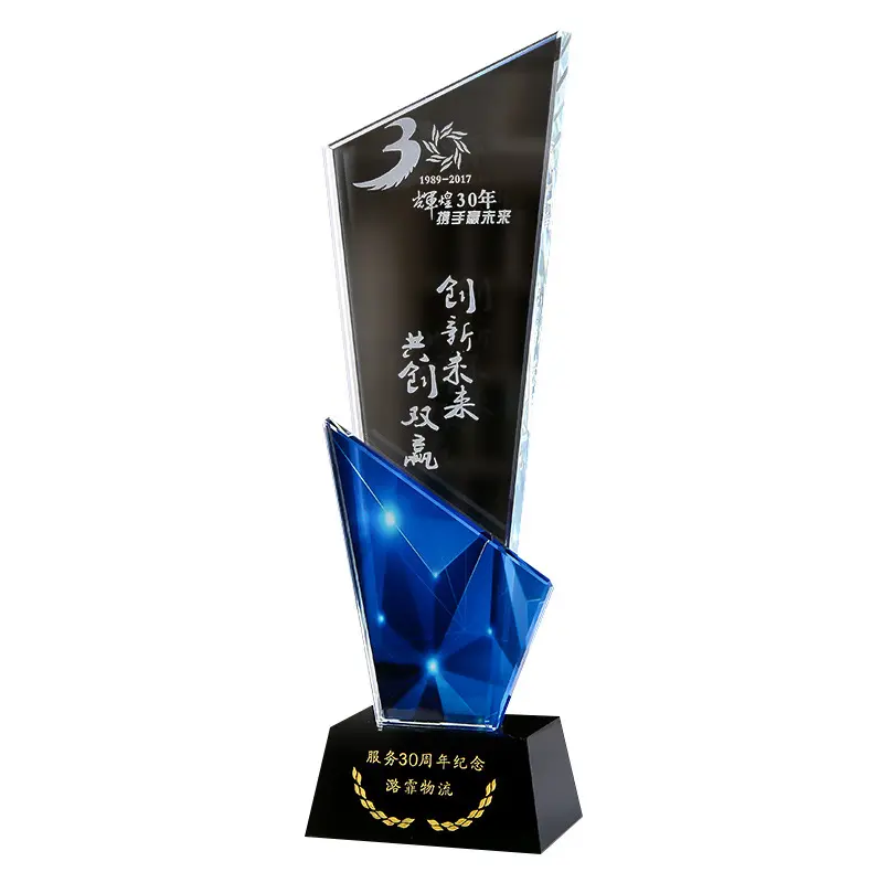 Wholesale High Quality Customization Crafts Trophy Award Crystal Crafts For Souvenir