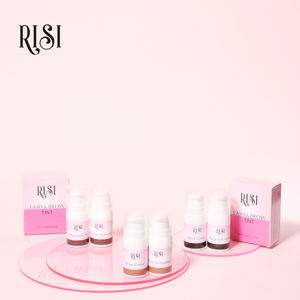 Risi offre un kit de <span class=keywords><strong>teinture</strong></span> hybride pour les taches de sourcils personnalisé Kit de <span class=keywords><strong>teinture</strong></span> pour sourcils 3 couleurs de marque privée - Product Image 1