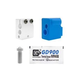 HINTONDA PT100 Volcano Printhead 3D <b>Printer</b> Nozzle Kit 0.4mm Aluminum China Made - Product Image 3