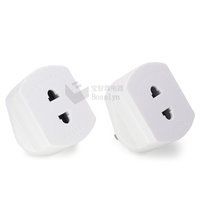 Adaptateur de prise EU à trois broches vers UK, pour rasoir, brosse à dents, convertisseur de prise de courant